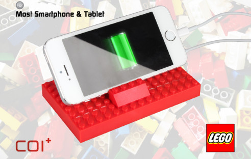 Lego-Fans basteln sich ihre Smartphone-Ladestation selbst. COI+ stellt dazu einen Lego-kompatiblen Baustein mit integriertem Lithium-Polymer-Akku vor.
