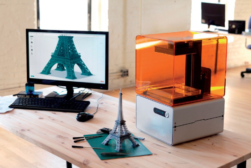 STL-Drucker: Der 3D-Drucker Form 1 ist mit einem Grundpreis von 3300 Dollar in den Vereinigten Staaten der derzeit erschwinglichste STL-Drucker.