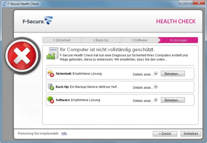 Health Check: Das Online-Tool prüft über das Web, ob Ihr PC sicher ist.