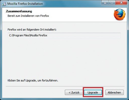 Firefox ESR installieren: Die ESR-Version von Firefox installieren Sie einfach über einen bestehenden Firefox drüber.