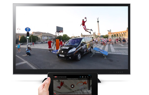 Google Chromecast ein preiswerter HDMI-Stick, der jeden Fernseher zum Smart-TV macht und mit mobilen Geräten wie Smartphones und Tablets verbindet.