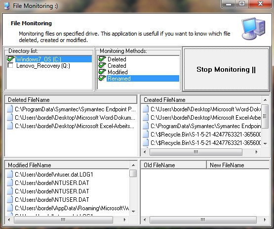 Alles im Blick: File Monitoring überwacht sämtliche Aktivitäten des Dateisystems.