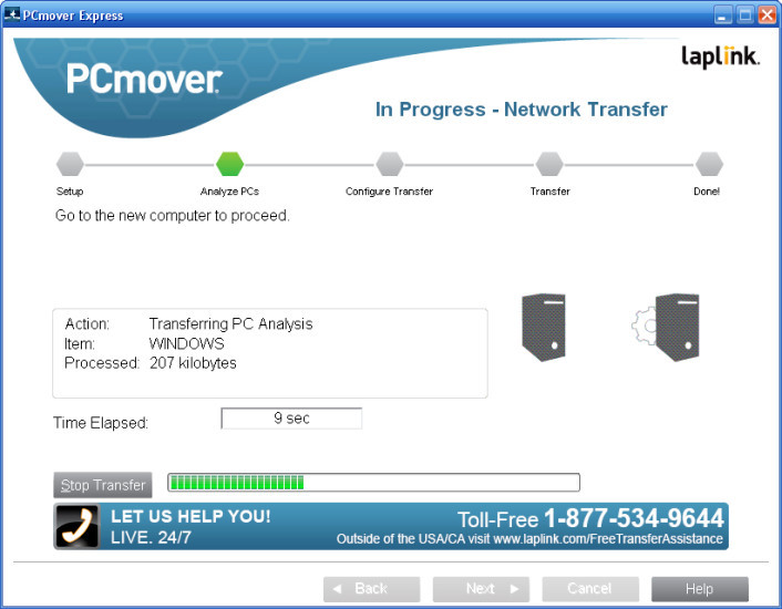 Kostenlose Software für dem Umstieg: Der Laplink PCmover Express kopiert die persönlichen Daten und PC-Einstellungen aus Windows XP auf ein aktuelleres Windows-System.