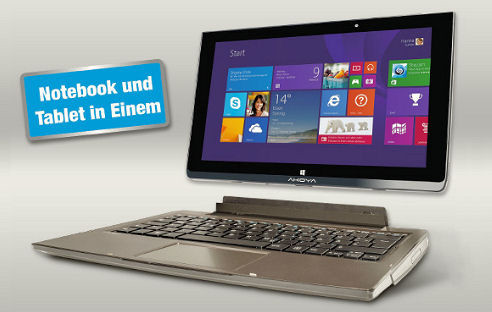 Tablet? Oder Notebook? Das Medion Akoya P2212T ist beides. Bei Aldi Nord ist das Detachable mit Windows 8.1 und 11,6-Zoll-Display ab dem 7. April für 400 Euro zu haben.