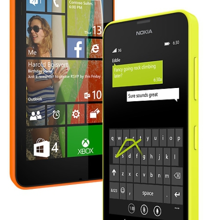 Farbenfroh - Das Nokia Lumia 630 und das Schwestermodell 635 mit LTE sind in vielen verschiedenen Farben zu haben, in alter Nokia-Tradition lässt sich das Cover außerdem wechseln.