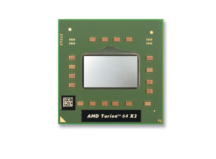 AMD Turion: Der Prozessorkern sitzt auf dem Die.Das im Bild silbern schimmernde, aus Silizium bestehende Bauteil ist äußerst zerbrechlich (Bild 2).