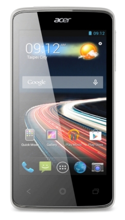 Acer Liquid Z4 - Smartphone-Erstkäufern wird mit diesem 130 Gramm leichten Modell bereits einiges an Ausstattung zum fairen Preis geboten. Eine Besonderheit ist die Bedientaste auf der Rückseite, die eine einhändige Nutzung ermöglicht.