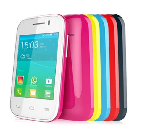 Alcatel One Touch PopFit - Das sehr günstige An­droid-Smartphone richtet sich unter anderem an Sportler, für die das 78 Gramm leichte Gerät bereits passende Fitness-Apps, einen Musik-Player und einen Tragegurt mitbringt. Zunächst kommt es mit 16 GB Speich
