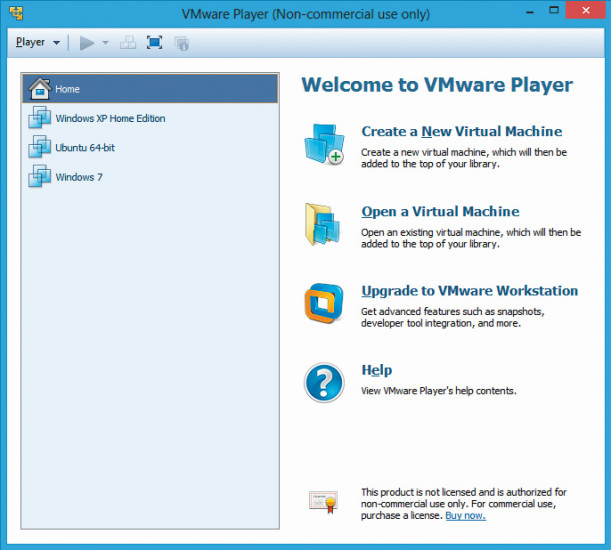 Vmware Player: Das Gratis-Tool zeichnet sich vor allem durch eine einfache Bedienung aus.