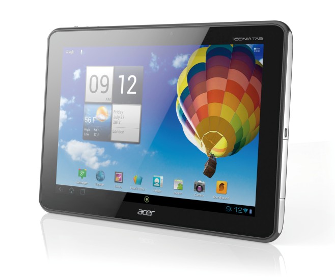 Acer Iconia Tab A510: Das längliche Gerät hat ein Display im 16:10-Format mit einer Auflösung von 1280 x 800 Pixel.