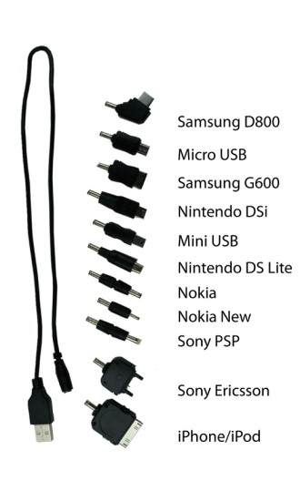 Universelle Ladekabel: Solche Kabel verbinden Ihr Ladegerät mit jedem USB-Gerät.