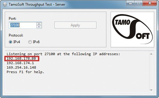 WLAN-Check: Hier finden Sie die Adresse des Servers.