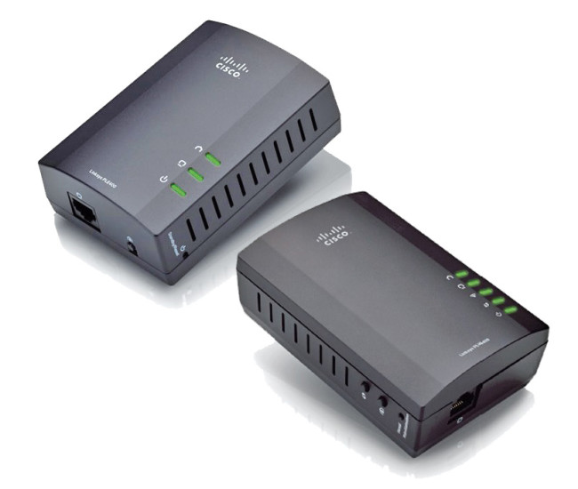 Linksys PLWK400: Der untere Power-LAN-Adapter kann zusätzlich WLAN.