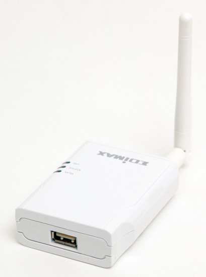 PS 1210MFn von Edimax: Der Printserver basiert auf einem USB-Server, der USB-Geräte wie Drucker über WLAN mit einem Computer verbindet.