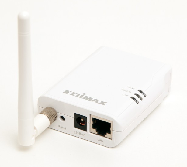 Edimax NS-1500n Wireless 11n Compact Storage Server: Die NAS-Serverbox macht aus Ihrer externen Festplatte ein Netzlaufwerk.