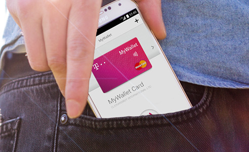 Die Deutsche Telekom macht mit MyWallet das Smartphone zur digitalen Brieftasche. Dazu ist eine Kombination aus App, digitaler Bezahlkarte und NFC-Sticker nötig.