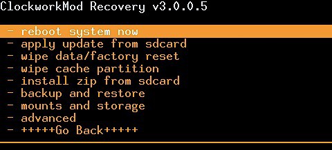 Clockwork Mod Recovery: Nur über solch eine Recovery Console lässt sich ein Komplett-Backup eines Android-Smartphones erstellen.