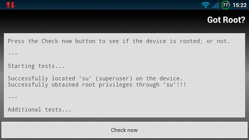 Root-Zugriff prüfen: Die kostenlose App Got Root? testet, ob Ihr Android-Smartphone erfolgreich gerootet wurde.
