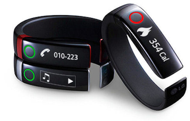Das „LG Lifeband Touch“ genannte Fitness-Armband ist in drei verschiedenen Größen erhältlich und verfügt über ein 0,9 Zoll großes OLED-Display mit Touch-Scroll-Funktion.
