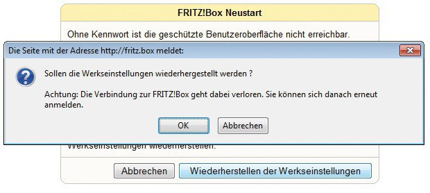Notzugang zur Fritzbox: Wenn der Router nicht mehr reagiert, dann lässt er sich mit einer Geheimnummer zurücksetzen.