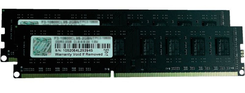 G-Skill DIMM 4 GB DDR3-1333 Kit: Dieses Arbeitsspeicher-Kit besteht aus zwei Modulen mit je 2 GByte Kapazität (Bild 4).