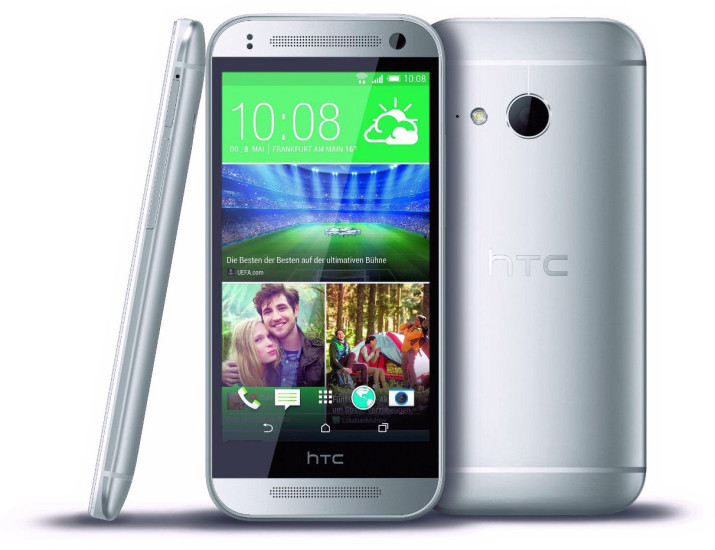 HTC One mini 2: Der kleine Bruder des HTC One M8 hat eine hochwertige Hülle, die aus einem Aluminiumblock gefräst ist, ist aber deutlich kleiner und auch etwas dicker.