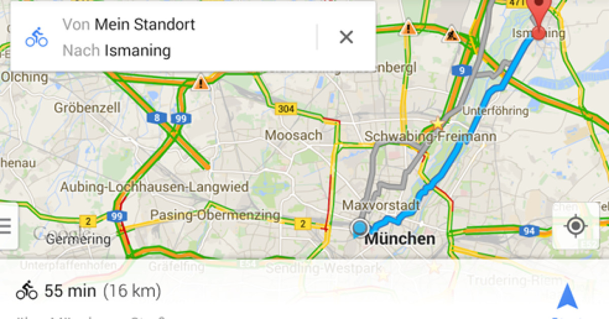 Google Maps bringt bessere FahrradNavigation com