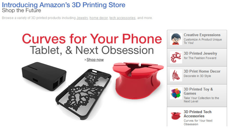 Gadgets nach Maß: Amazon bietet mit dem neuen 3D-Printing-Store eine Alternative für Nutzer, denen die Anschaffung eines 3D-Druckers bislang zu kostspielig war. 