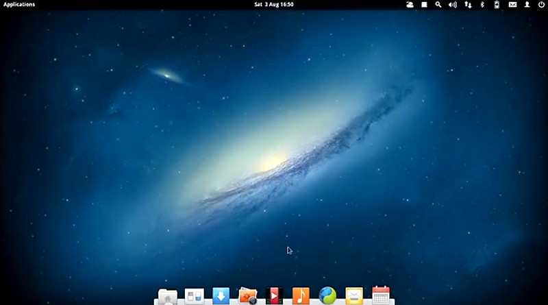 Elementary OS: Die untere Leiste erinnert stark an das Dock von Mac OS.
