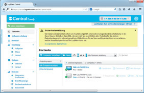 LogMeIn: Über die Weboberfläche Central verwaltet der Supporter oder Admin PCs, Tools oder Updates.
