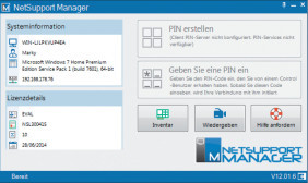 NetSupport Manager 12: Der Host-Client wird fest in stalliert, so kann der Admin immer darauf zugreifen.