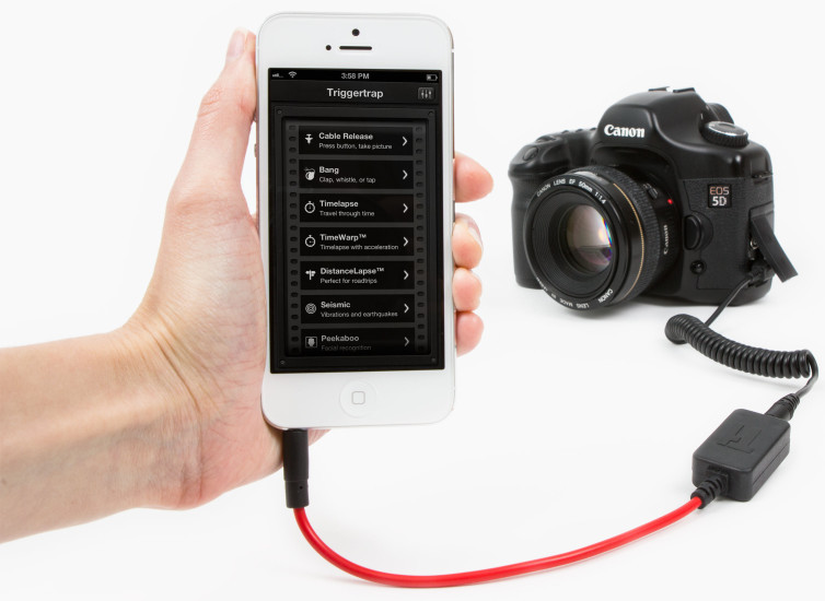 Triggertrap Mobile: Dieses Gadget für Fotografen macht das Smartphone zum Fernauslöser für Digitalkameras.