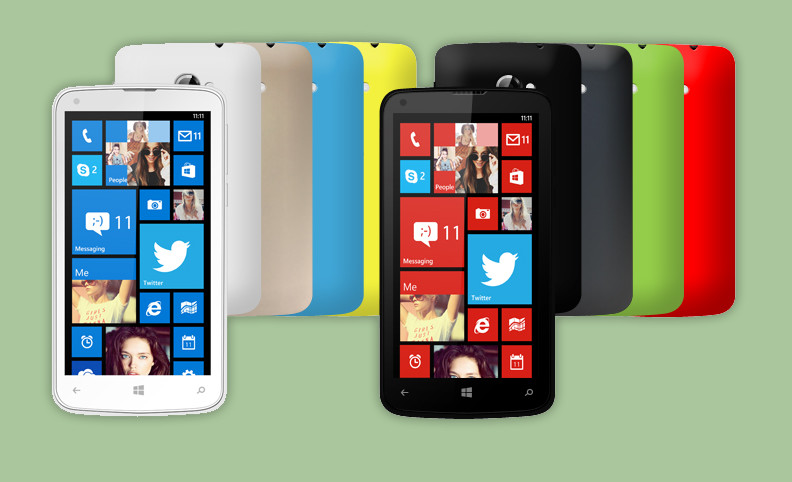 Farbenfroh: Die Windows-Smartphones Yezz Billy 4 und 4.7 sollen mit jeder Menge austauschbarer Schutz-Cover kommen.