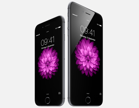 Das Rätselraten hat ein Ende: Apple hat mit dem iPhone 6 und dem iPhone 6 Plus gleich zwei neue Smartphone-Modelle vorgestellt (Bild: Apple).