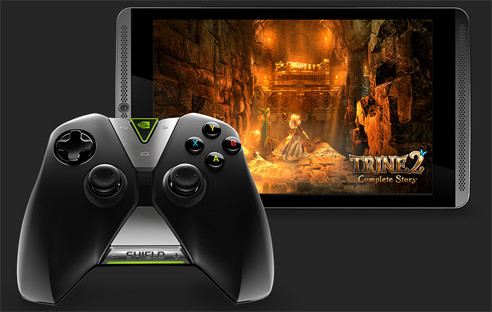 Das Nvidia Schield Tablet bietet viel Leistung für Gamer. Im Tablet der Grafikspezialisten arbeitet der hauseigene Tegra K1 Quadcore Prozessor im Zusammenspiel mit Android 4.4.