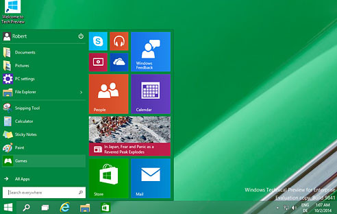 Microsoft hat die Vorschau-Version von Windows 10 freigeschaltet. Nutzer können das neue Betriebssystem jetzt herunterladen und ausprobieren.
