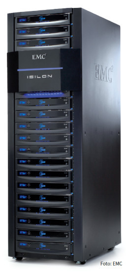 Isilon-Speicher: Die Storage-Systeme skalieren von wenigen Terabyte bis zu mehreren Petabyte. Sie werden im Bundle mit Big-Data-Software von Pivotal verkauft.
