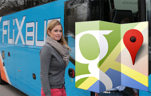 Google hat seinen Karten-Dienst Maps mit einer weiteren Navigationsoption ausgestattet. Ab sofort sind auch Fernbuslinien bei den öffentlichen Verkehrsmitteln gelistet.