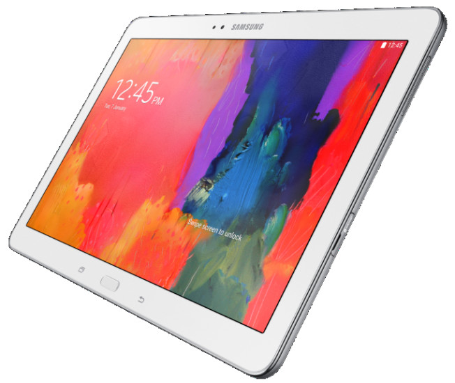 Galaxy Tab Pro 10.1: Das sehr leichte Samsung- Tablet mit Android 4.4.2 ist in den Farben Schwarz und Weiß erhältlich.