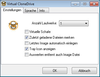 Virtual Clone Drive: Das Tool erstellt virtuelle CD-ROM Laufwerke und spielt virtuelle Datenträger ab.