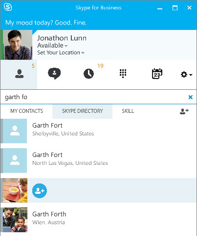 Im Skype-Look: Der Client von Skype for Business orientiert sich optisch am Consumer-Dienst.