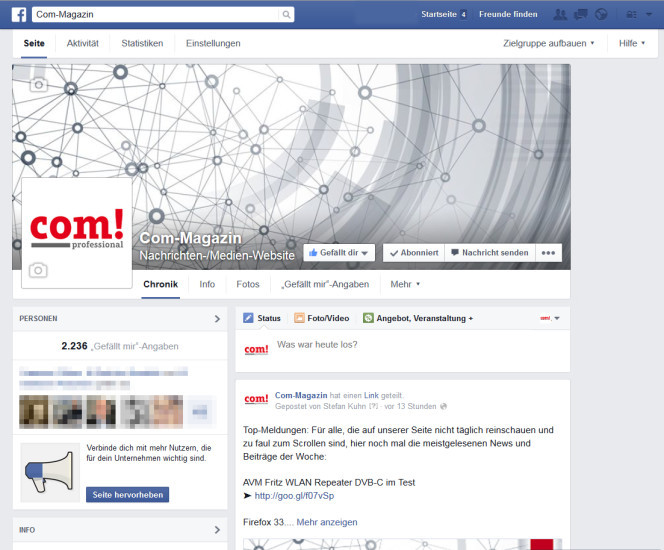 Facebook at work: Das soziale Netzwerk soll bald auch in einer Business-Variante für den Arbeitsplatz erscheinen. 