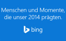 Microsofts Internet-Suchdienst Bing hat die beliebtesten Suchbegriffe der Deutschen 2014 veröffentlicht. Im Online-Rampenlicht stehen vor allem Sportler, Musiker und andere Promis.