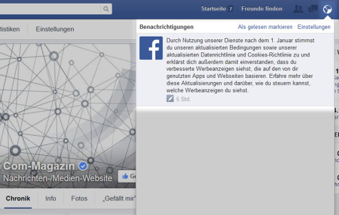 Ab 1. Januar 2015 erfasst Facebook auch in Deutschland Informationen darüber, welche Seiten und Apps Mitglieder nutzen. com! zeigt die wichtigsten Änderungen.