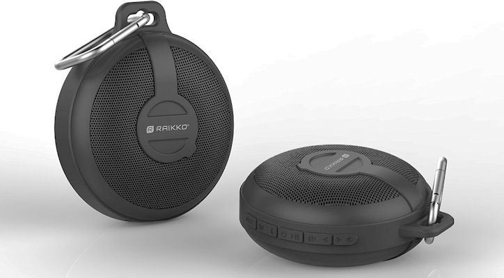 Raikko Bass Disc Bluetooth Speaker - Der staub- und spritzwassergeschützte Raikko-Lautsprecher Bass Disc lässt sich per Bluetooth mit Smartphones und Tablets verbinden. Dank des integrierten MicroSD-Slots spielt das Gerät Ihre MP3-, WMA-, WAV-, APE- und F