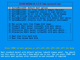 System Rescue CD: Das Live-System enthält einen Partitionierer zum Reparieren von Partitionstabellen und Tools zum Datenretten.