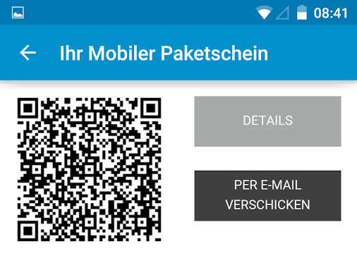 Mobile Paketscheine: Der am Smartphone generierte QR-Code wird im Hermes-PaketShop eingescannt und ausgedruckt.