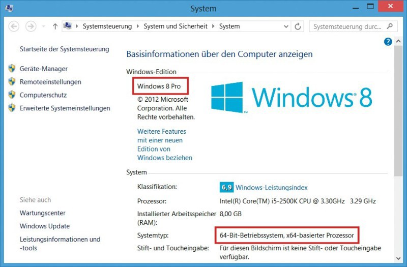 Hyper-V in Windows 8: Die Virtualisierungstechnik Hyper-V ist nur in Windows 8 Pro enthalten, und dort nur in der 64-Bit-Version.