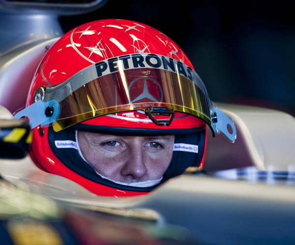 Schumacher im Formel1-Wagen