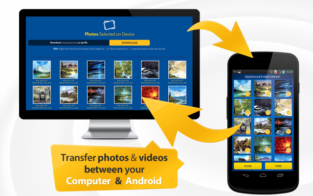 Photo Transfer App - Diese App erleichtert Ihnen den Dateitransfer von Fotos zwischen Smartphone und PC sowie das Teilen und Sichern Ihrer Schnappschüsse.